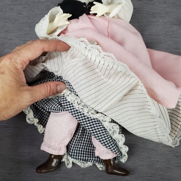 2 J Kazounis Francesca Dolls Handmade Porcelain Bisque Shepherdess Artist SIGNED - Picture 10 of 10